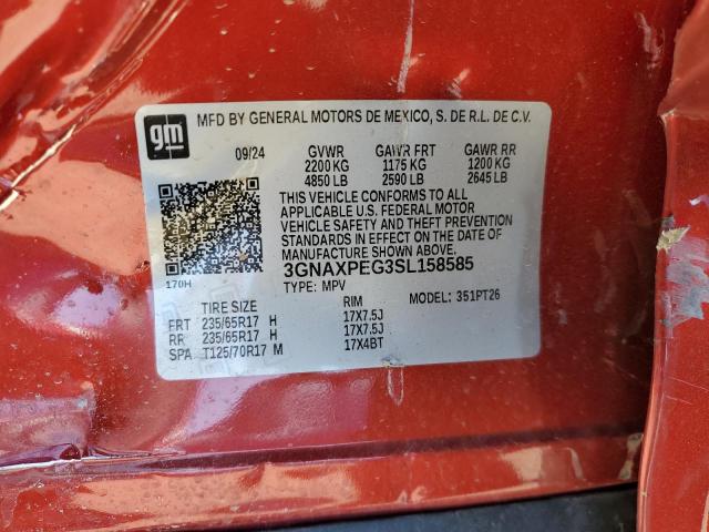 2025 CHEVROLET EQUINOX LT - 3GNAXPEG3SL158585