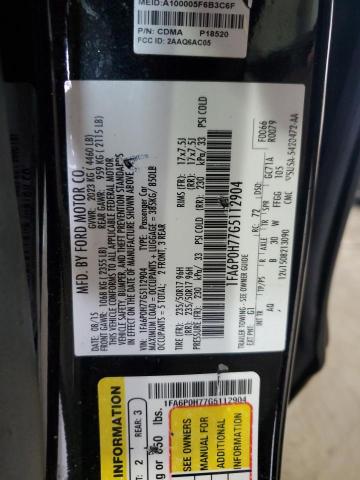 2016 FORD FUSION SE - 1FA6P0H77G5112904