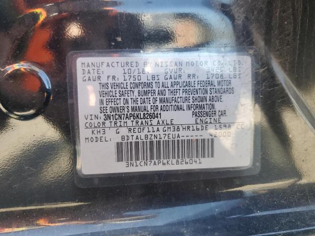 2019 NISSAN VERSA S - 3N1CN7AP6KL826041