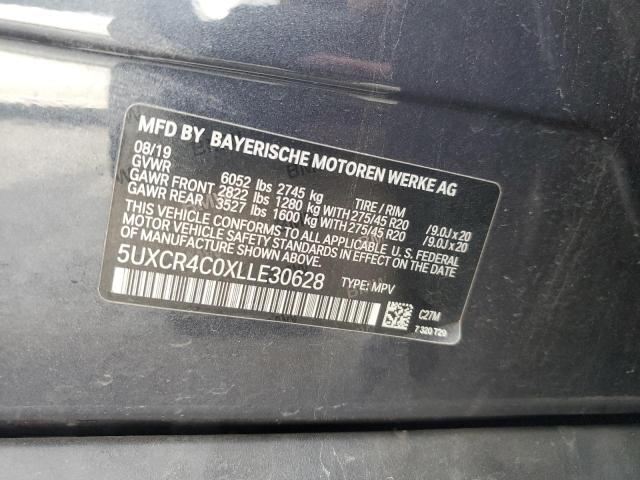 2020 BMW X5 SDRIVE - 5UXCR4C0XLLE30628