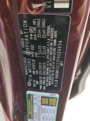 2015 KIA SEDONA SXL - KNDME5C17F6026654