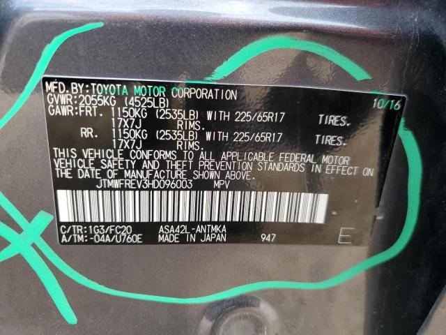 2017 TOYOTA RAV4 XLE - JTMWFREV3HD096003