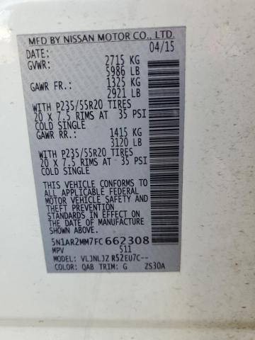 2015 NISSAN PATHFINDER - 5N1AR2MM7FC662308