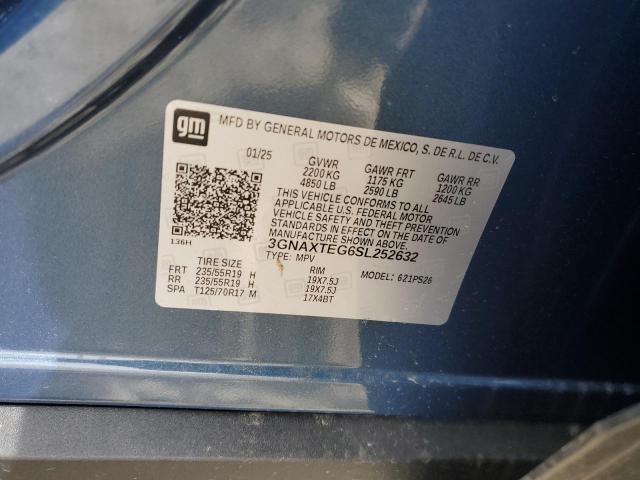 2025 CHEVROLET EQUINOX RS 3GNAXTEG6SL252632