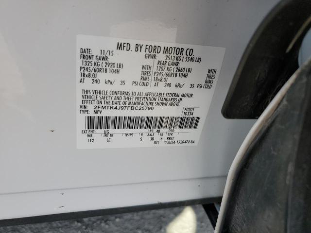 2015 FORD EDGE SEL - 2FMTK4J97FBC25790