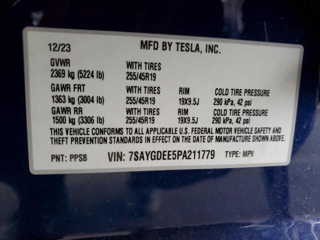 2023 TESLA MODEL Y - 7SAYGDEE5PA211779