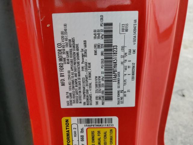 2019 FORD MUSTANG 1FA6P8TH6K5118233