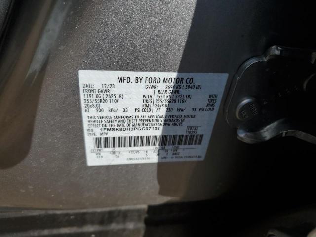 2023 FORD EXPLORER X - 1FMSK8DH3PGC07108