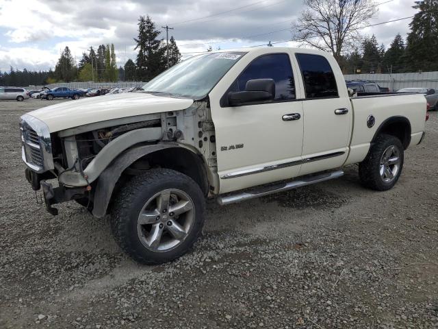 DODGE RAM 1500 S 2008 white crew pic gas 1D7HU182X8J164192 photo #1