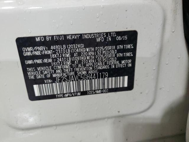 2016 SUBARU FORESTER 2 - JF2SJAVC5GH441179
