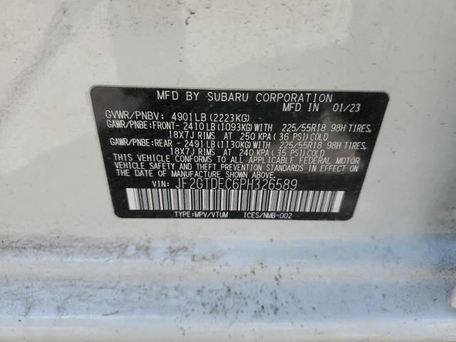 2023 SUBARU CROSSTREK - JF2GTDEC6PH326589