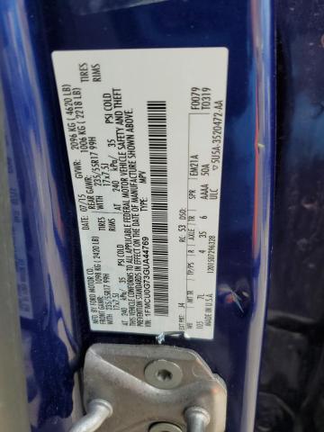 2016 FORD ESCAPE SE - 1FMCU0G73GUA44769