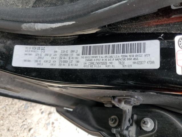 2019 RAM 1500 LARAM - 1C6RREJTXKN792626