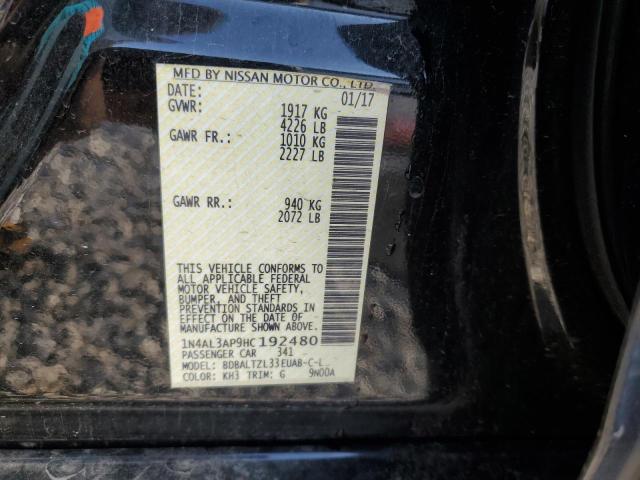 2017 NISSAN ALTIMA 2.5 - 1N4AL3AP9HC192480