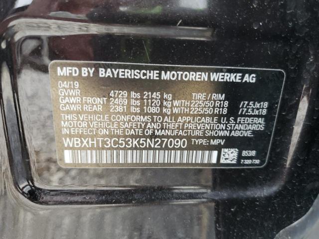 2019 BMW X1 XDRIVE2 - WBXHT3C53K5N27090