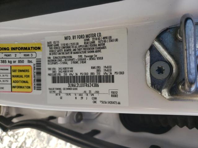 2015 LINCOLN MKZ HYBRID 3LN6L2LUXFR624386
