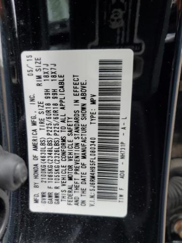 2015 HONDA CR-V TOURI - 5J6RM4H95FL080340