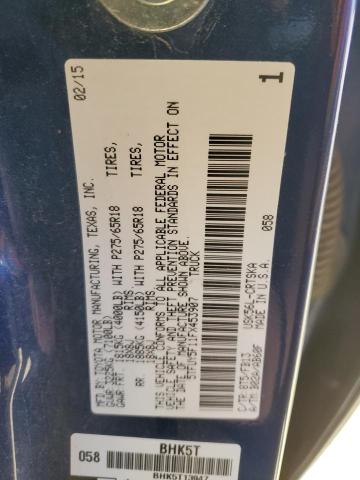 2015 TOYOTA TUNDRA DOU - 5TFUY5F11FX453907