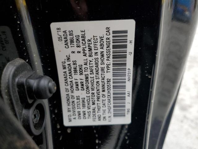 2018 HONDA CIVIC LX - 2HGFC4A5XJH305782