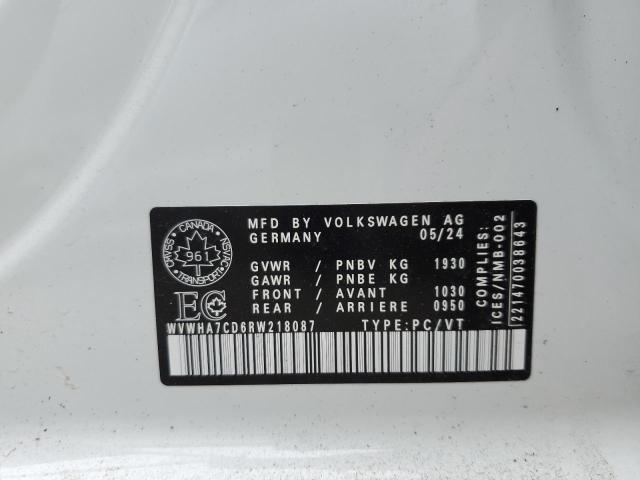 2024 VOLKSWAGEN GTI S WVWHA7CD6RW218087