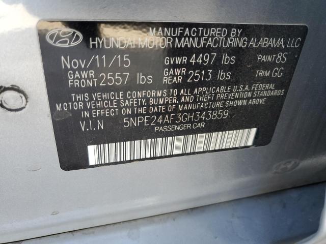 2016 HYUNDAI SONATA SE - 5NPE24AF3GH343859