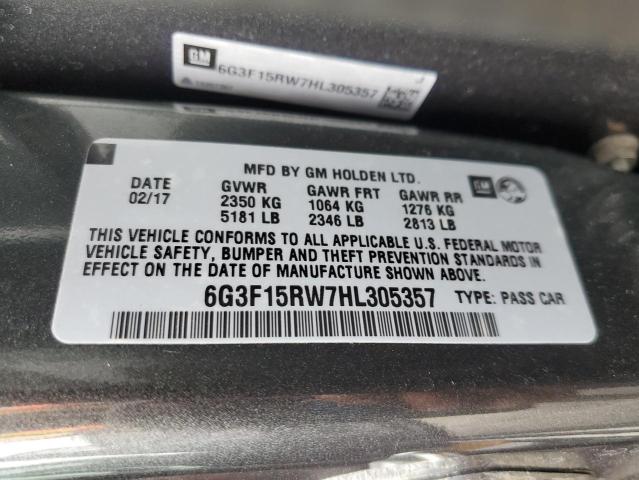 2017 CHEVROLET SS 6G3F15RW7HL305357