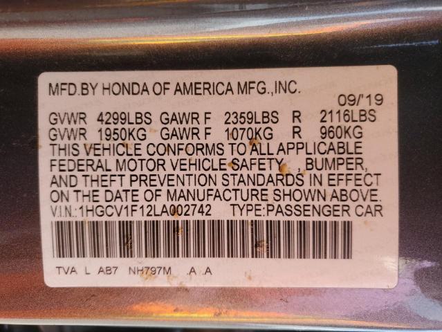 2020 HONDA ACCORD LX - 1HGCV1F12LA002742