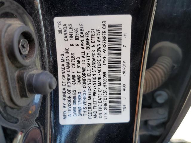 2018 HONDA CIVIC SI - 2HGFC1E51JH709059