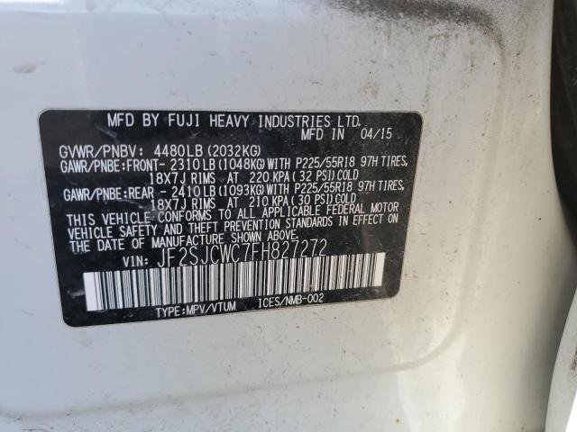 2015 SUBARU FORESTER 2 - JF2SJCWC7FH827272