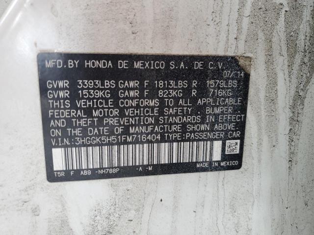2015 HONDA FIT LX - 3HGGK5H51FM716404