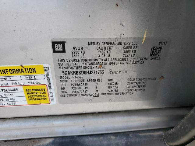 2017 BUICK ENCLAVE - 5GAKRBKD0HJ271755