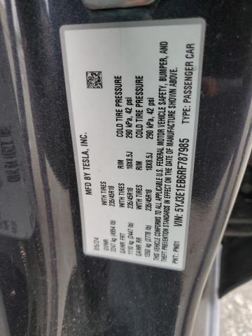 2024 TESLA MODEL 3 - 5YJ3E1EB6RF787985