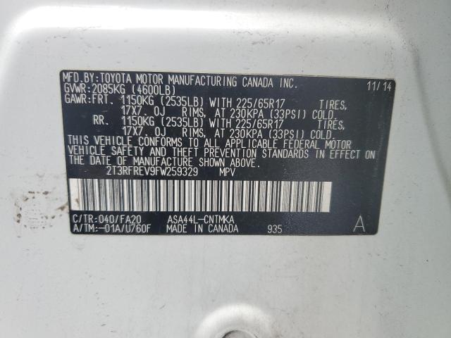 2015 TOYOTA RAV4 XLE - 2T3RFREV9FW259329