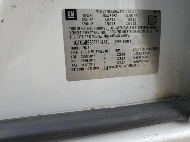 2015 GMC CANYON SLE 1GTG5BE36F1187410