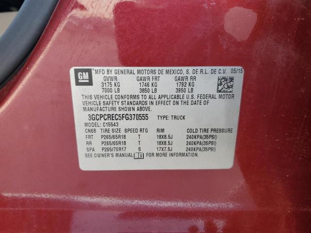 2015 CHEVROLET 1500 SILVE - 3GCPCREC5FG370555