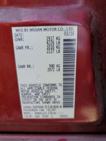 2016 NISSAN ALTIMA 2.5 - 1N4AL3AP0GN356864