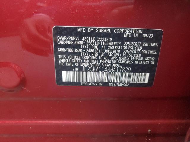 2024 SUBARU FORESTER P - JF2SKACC4RH417829