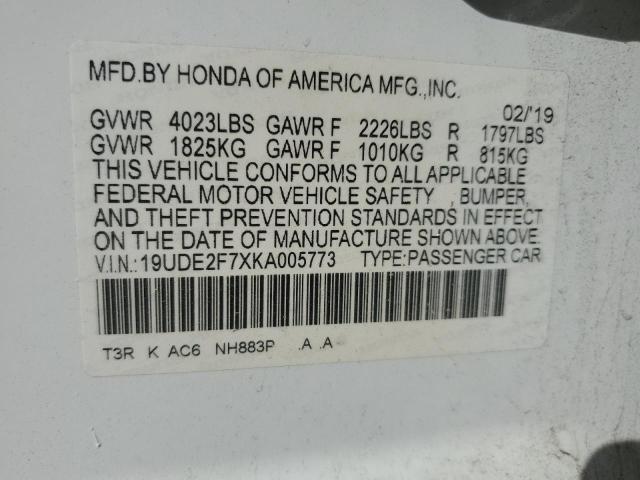 2019 ACURA ILX PREMIU - 19UDE2F7XKA005773