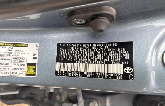 2020 TOYOTA COROLLA LE - 5YFEPRAE3LP099343