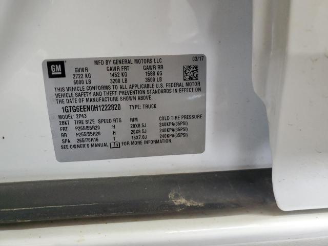 2017 GMC CANYON DEN 1GTG6EEN0H1222820