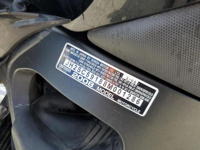 2008 HONDA CBR1000 RR JH2SC59188M001286