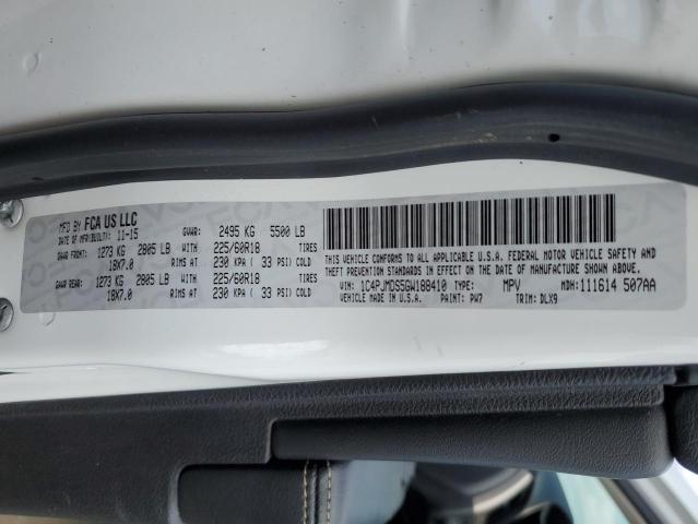 2016 JEEP CHEROKEE L - 1C4PJMDS5GW188410