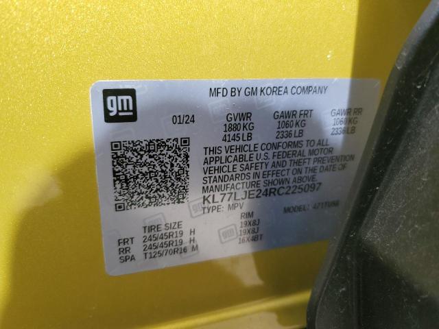 2024 CHEVROLET TRAX 2RS KL77LJE24RC225097