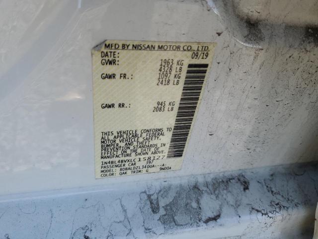 2020 NISSAN ALTIMA S - 1N4BL4BVXLC158127