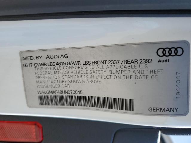 2017 AUDI A4 ULTRA P - WAUGMAF48HN070845