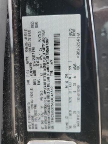 2016 FORD ESCAPE SE - 1FMCU0G75GUC41510