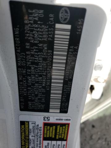 2023 TOYOTA CAMRY XSE - 4T1K61AK5PU170558
