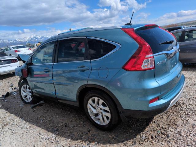 HONDA CR-V EXL 2015 teal  gas 5J6RM4H76FL073752 photo #3