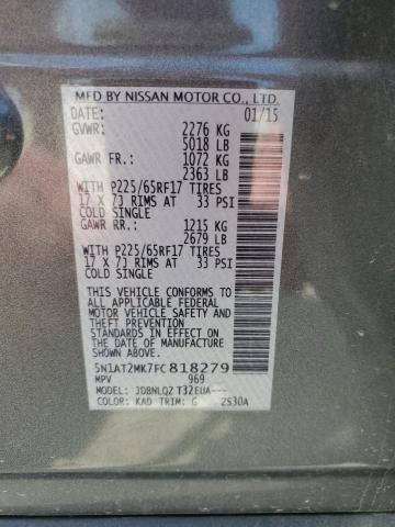 2015 NISSAN ROGUE S - 5N1AT2MK7FC818279