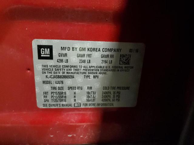 2016 BUICK ENCORE - KL4CJASB8GB669284